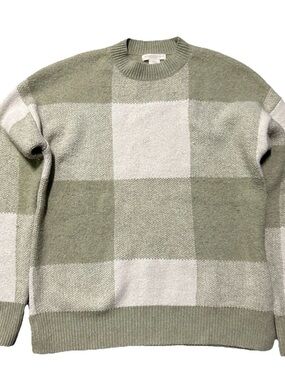 Women’s Christian Siriano Cream Green Sweater Size Medium